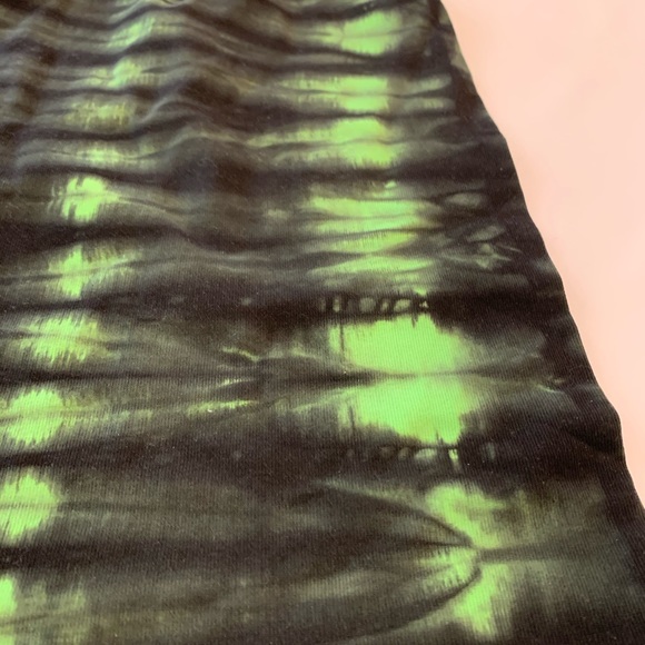 NUX Freedom Racerback Tie Dye Tank Neon Green Sm - Picture 3 of 6